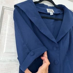 Unique Vintage Navy Blue Coco Top